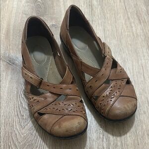 CLARKS‎ | Bendables Ashland Rivers Shoes Brown Mary Jane Style Comfort Shoes